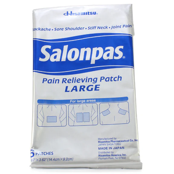Salonpas 6 x Large Patch New Formula for Pain Relief 14.4 x 9.2 cm - Image 3